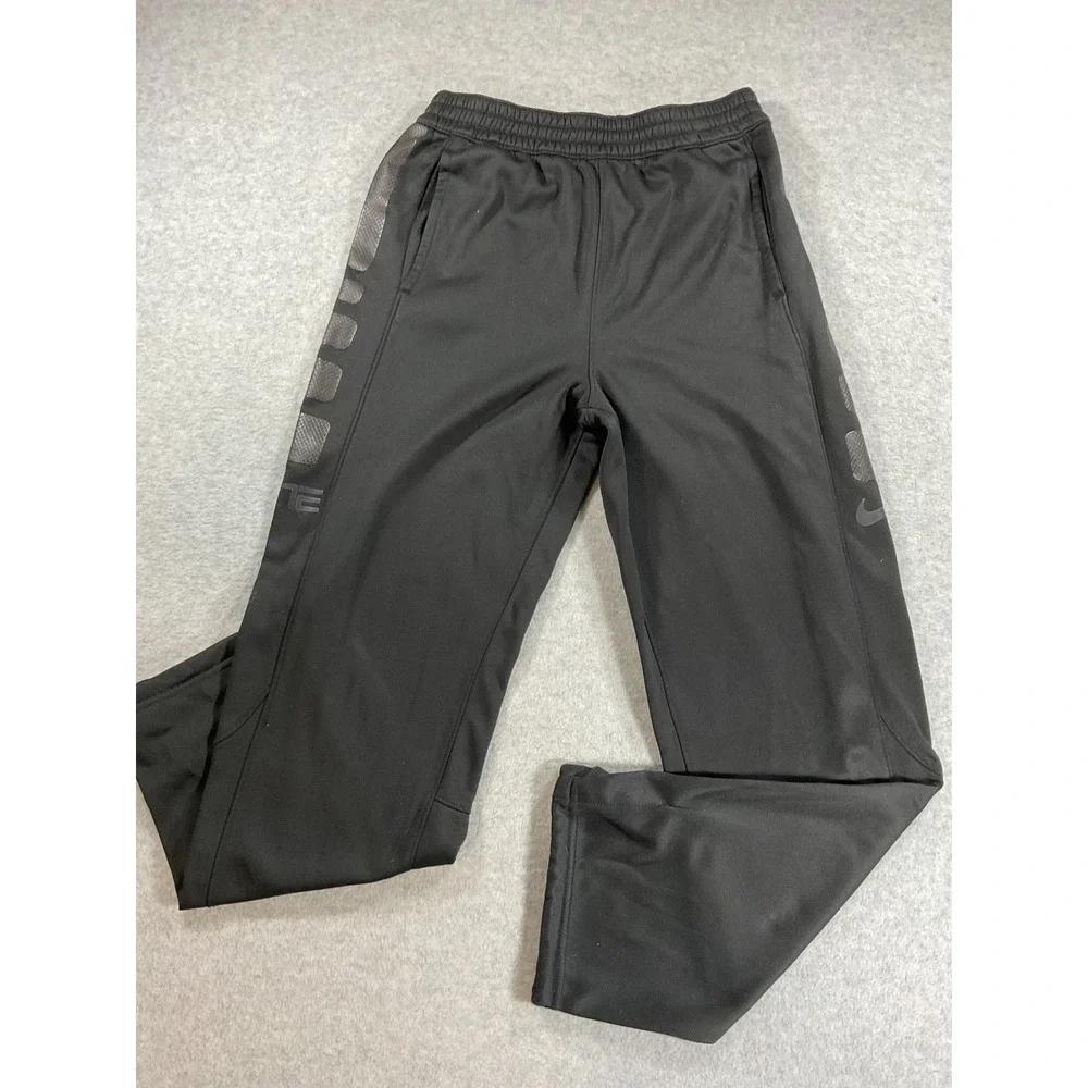 Nike Elite Dri-FIT Basketball Pants Black Youth XL Boys Athletic Joggers 2162